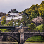 View of the Imperial palace in Tokyo, Japan